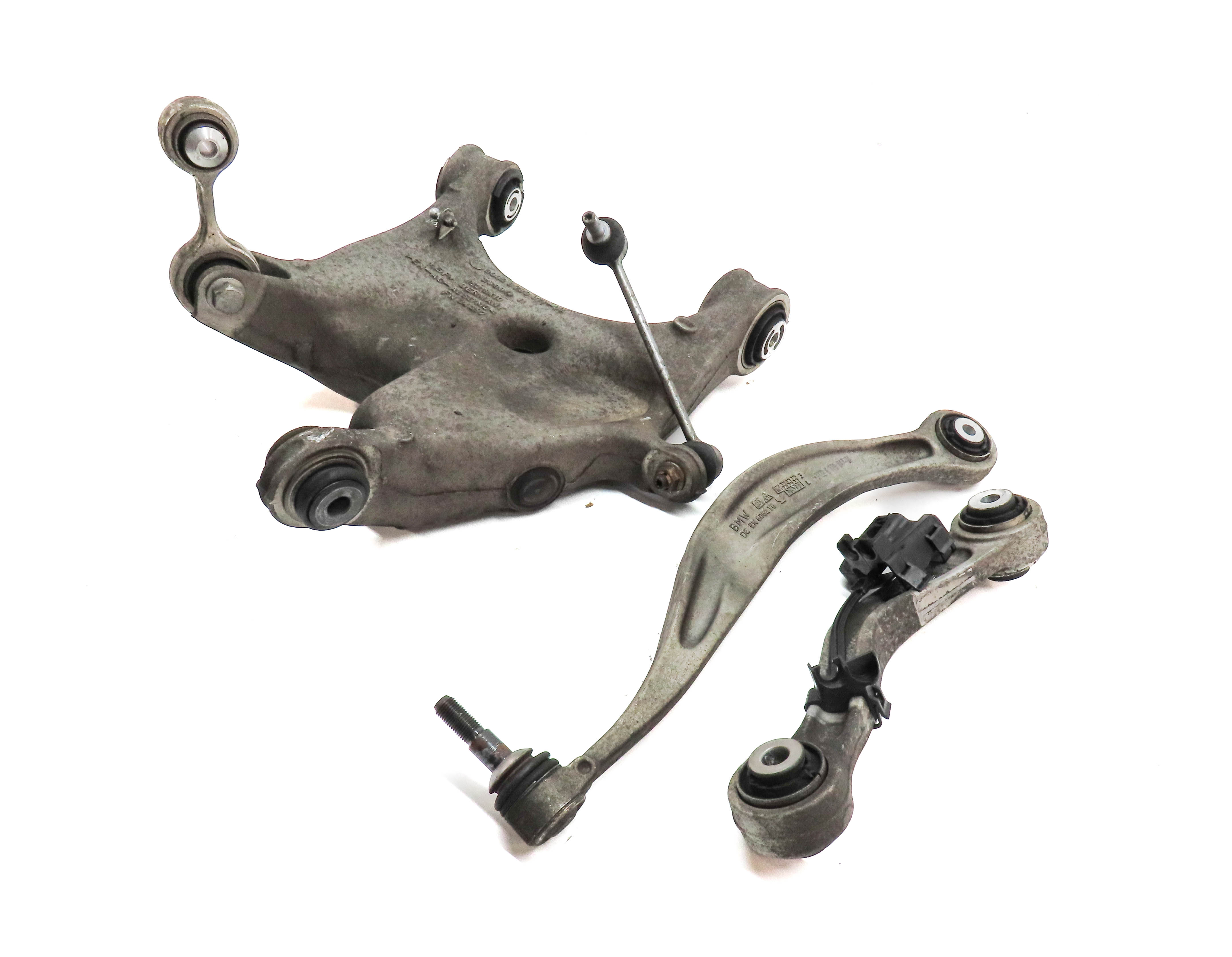 2010-2017 BMW 535iGT 550iGT (F07) LEFT DRIVER SIDE REAR CONTROL ARM SET-3 — exact item pictured